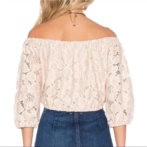 EUC - Tularosa Hadley Off Shoulder Crop Top - Size XS - Picture 2 of 6